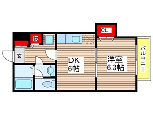 パームス稲毛の物件間取画像